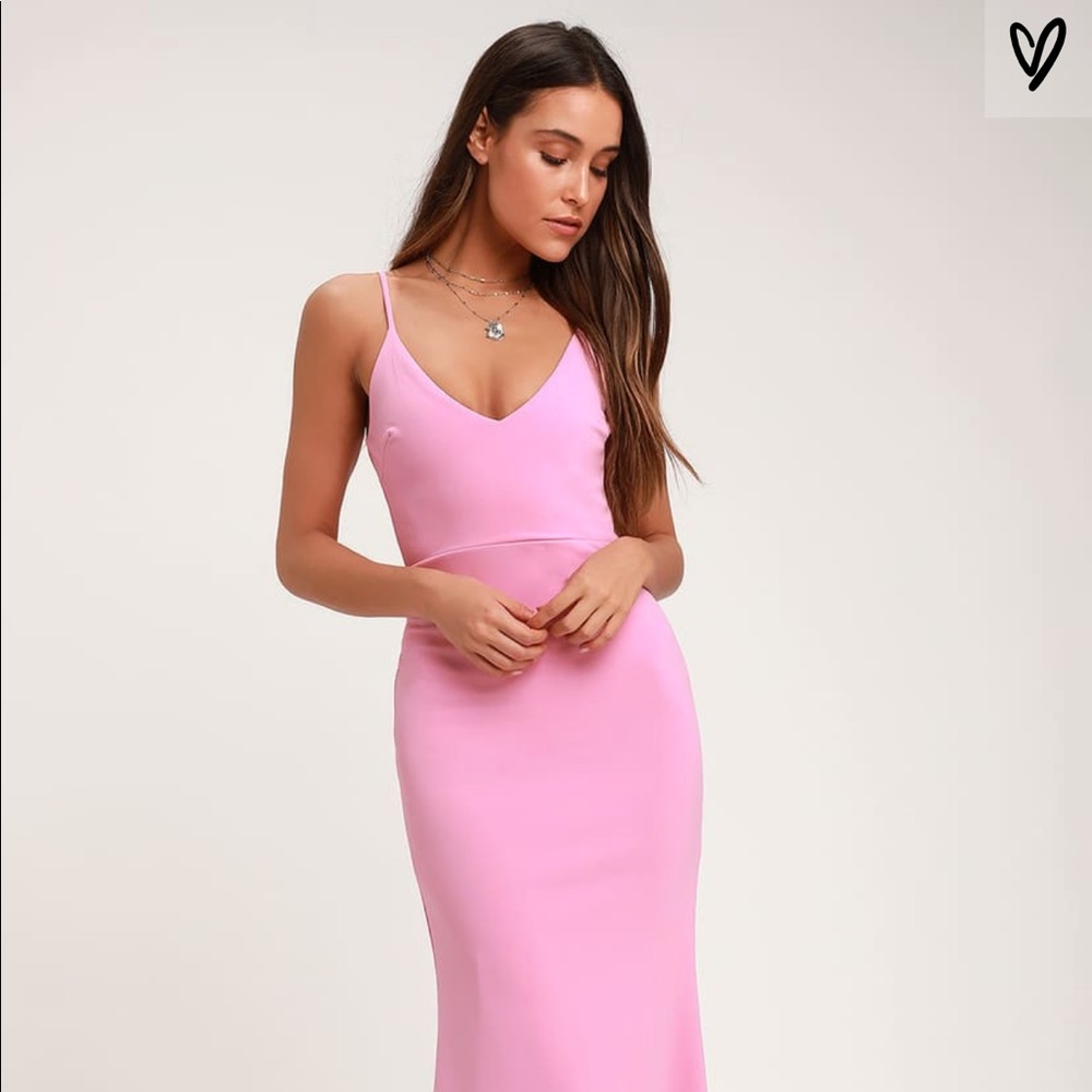 Pink Lulu’s Floor Length Dress